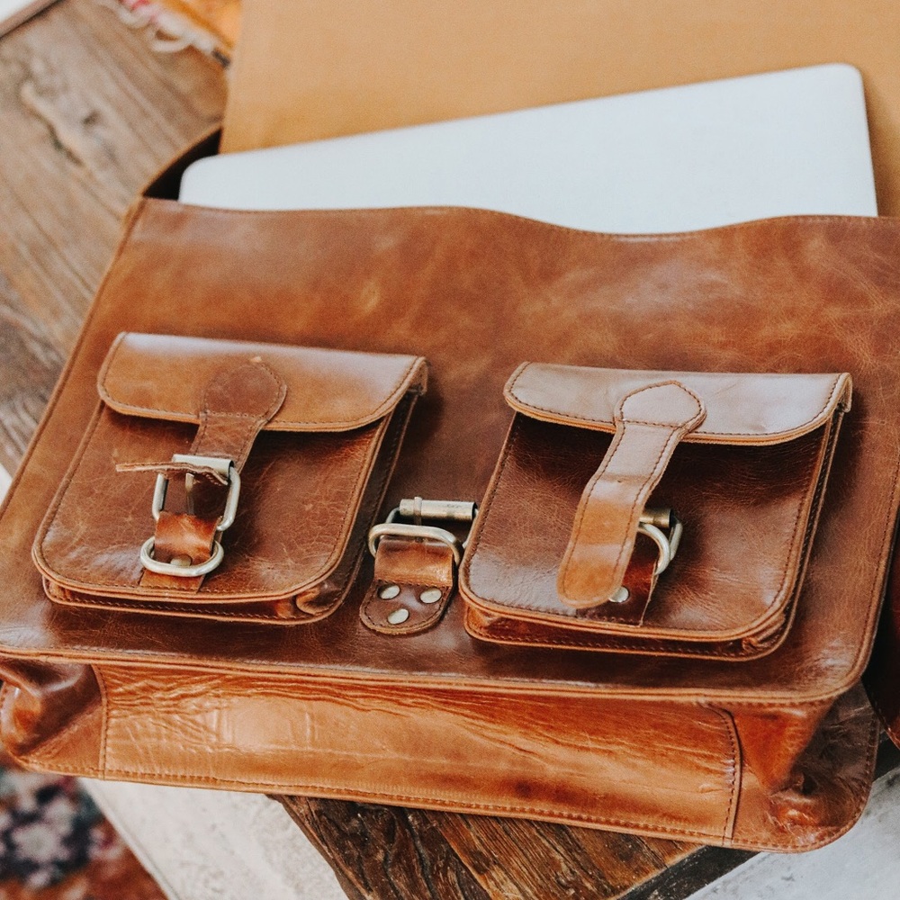 Leather Laptop Bag